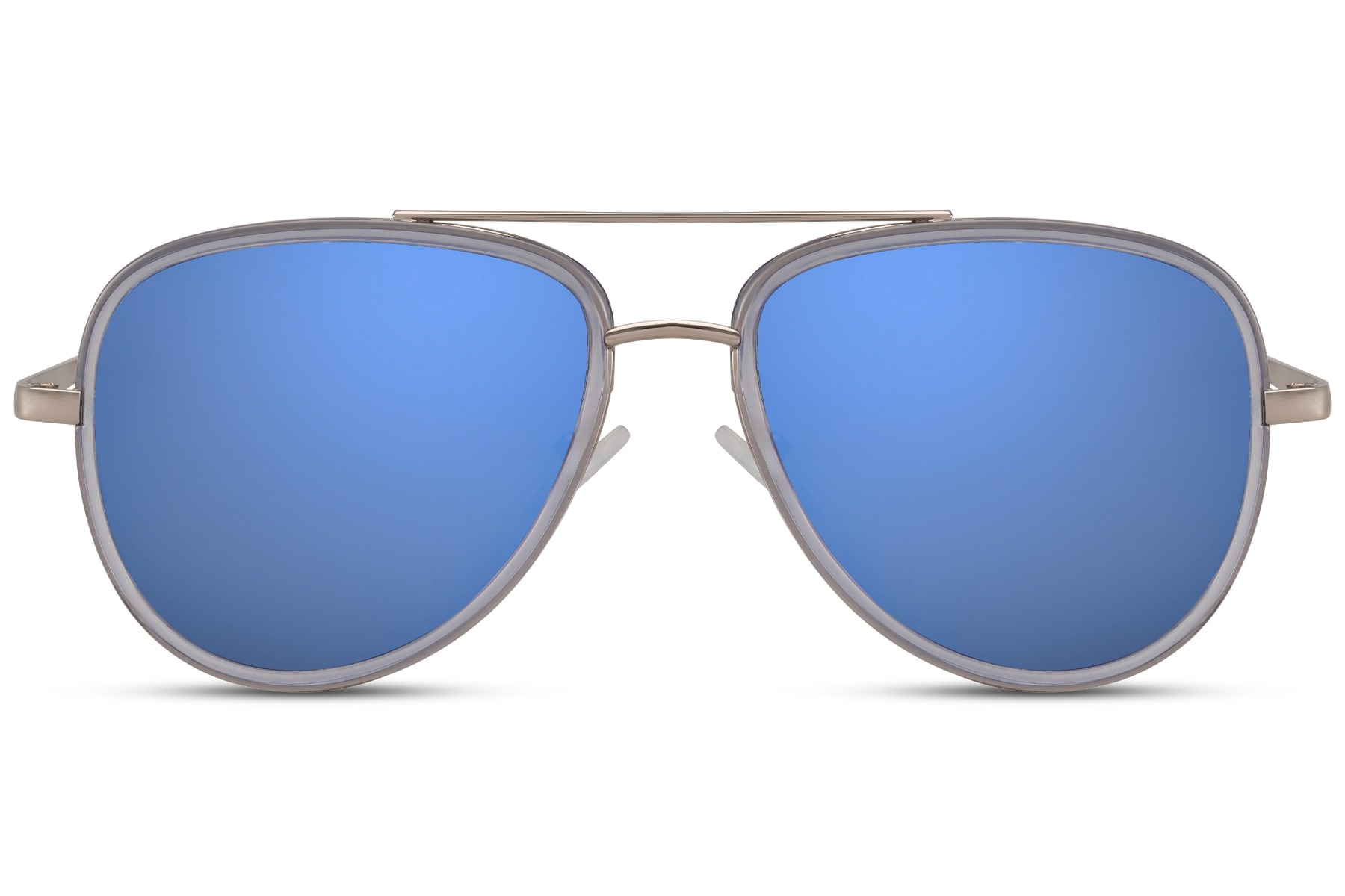 Gouden Pilotenbril Met Blauwe Olieglazen main product photo